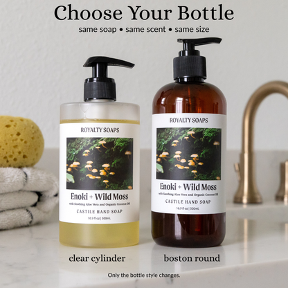 Enoki + Wild Moss Castile Liquid Hand Soap