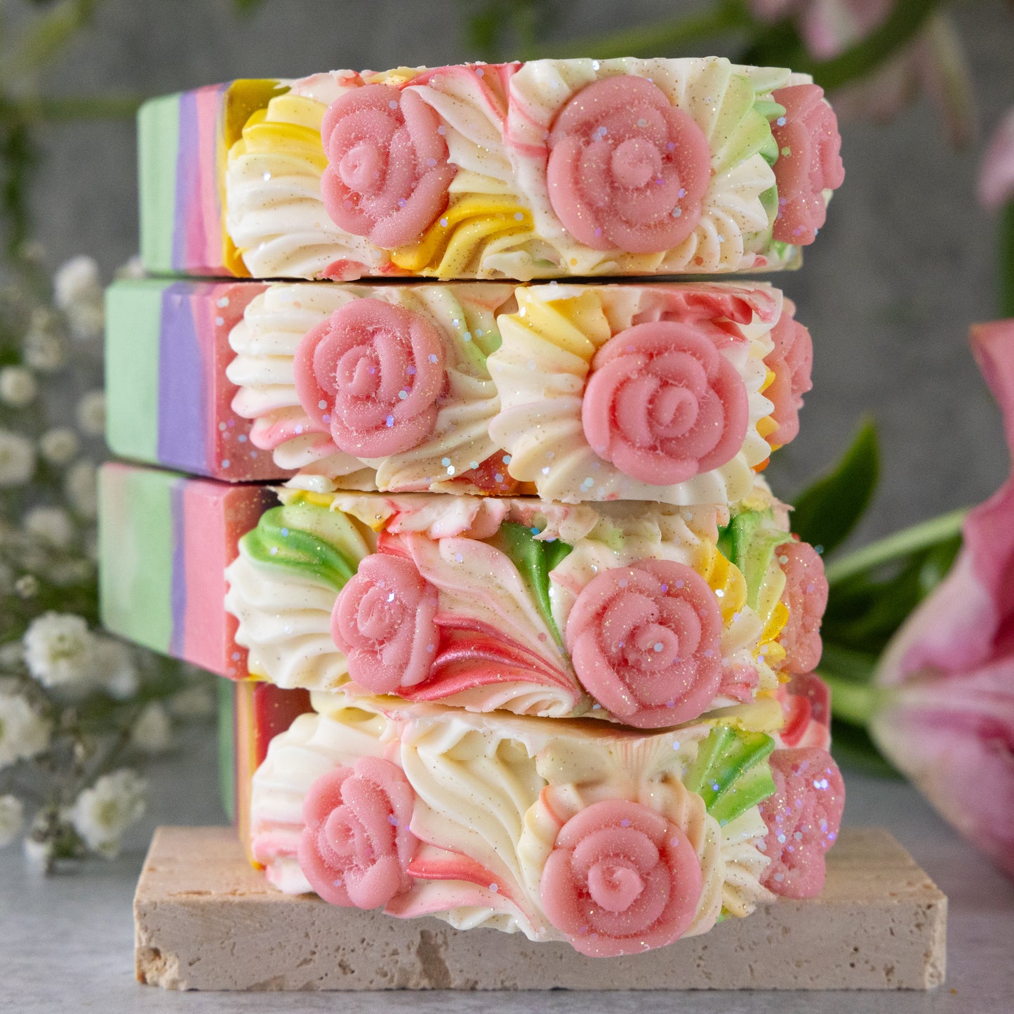 Market Bouquet Frosted Soap