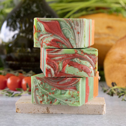 Tomato Leaf + Basil Artisan Soap