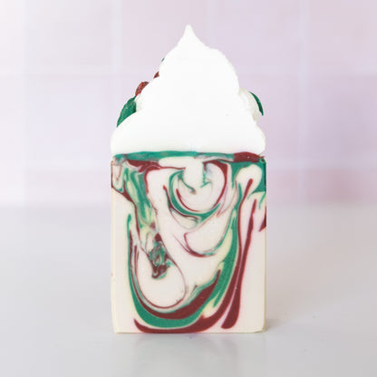 Spiced Lingonberry Frosted Soap