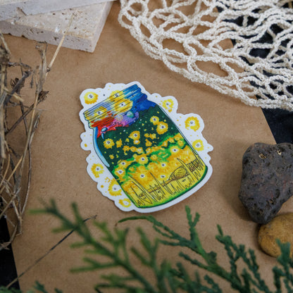 Summer Night Lights Sticker