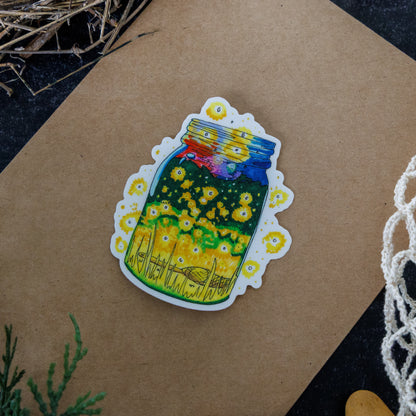 Summer Night Lights Sticker