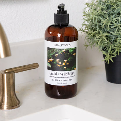 Enoki + Wild Moss Castile Liquid Hand Soap