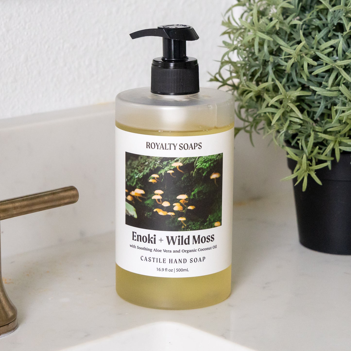 Enoki + Wild Moss Castile Liquid Hand Soap